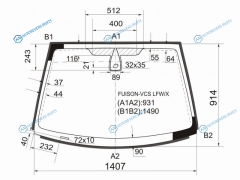 FUSION-VCS LFWX Стекло лобовое + дд FORD FUSION 02-12