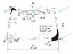 KUGA-VCS LFWX Стекло лобовое + дд FORD KUGA 08-12