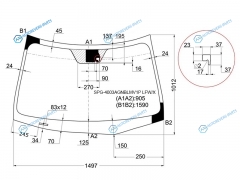 SPG-4003AGNBLMV1P LFWX Стекло лобовое + дд HONDA ACCORD CU 08-12