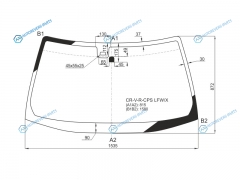 CR-V-R-CPS LFWX Стекло лобовое + дд HONDA CR-V 01-06