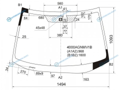 4000AGNMV1B Стекло лобовое + дд HONDA CR-V 06-12