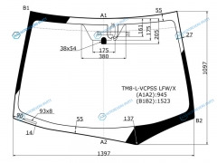 TM8-L-VCPSS LFWX Стекло лобовое + дд HONDA INSIGHT HBK 09-14