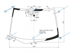 TM8-R-VCPSS LFWX Стекло лобовое + дд HONDA INSIGHT HBK 09-14