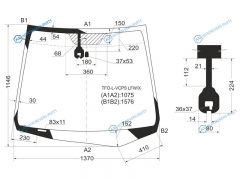 TFO-L-VCPS LFWX Стекло лобовое + дд HONDA JAZZ 07-13