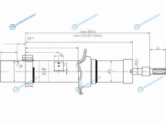 ST-48520-29425 Стойка FR TOYOTA ALTEZZACHASERCRESTAMARK2BLITPROGRESSVEROSSA 92-07 4WD LH