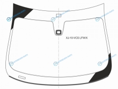 XJ-10-VCS LFWX Стекло лобовое + дд JAGUAR XJ 4D 10-