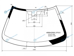 4599AGNM LFWX Стекло лобовое + дд LADA GRANTA 45D 11-LADA KALINA II 5D WGNHBK 13-