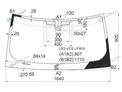 LR3-VCS LFWX Стекло лобовое + дд LAND ROVER DISCOVERY III 5D SUV 04-09
