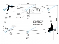 LR2-VCS LFWX Стекло лобовое + дд LAND ROVER FREELANDER 5D SUV 06-14