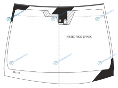 HS250-VCS LFWX Стекло лобовое + дд LEXUS HS250h 10-