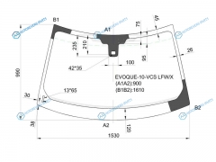 EVOQUE-10-VCS LFWX Стекло лобовое + дд LR RANGE ROVER EVOQUE 5D SUV 11-14