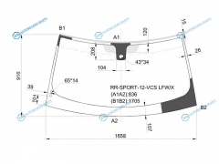 RR-SPORT-12-VCS LFWX Стекло лобовое + дд LR RANGE ROVER SPORT 12-13