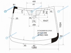 5173AGNMW1B LFWX Стекло лобовое + дд MAZDA 2 35D 07-11
