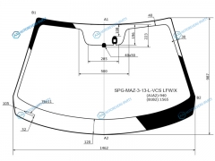 SPG-MAZ-3-13-L-VCS LFWX Стекло лобовое + дд MAZDA 3 45D 13-18