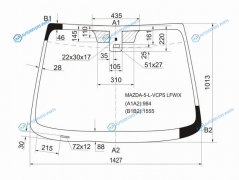 MAZDA-5-L-VCPS LFWX Стекло лобовое + дд MAZDA 5 05-10