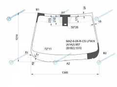 MAZ-6-08-R-CS LFWX Стекло лобовое + дд MAZDA ATENZA 45D SEВHBKWGN 08-12