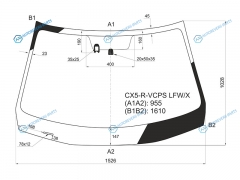 CX5-R-VCPS LFWX Стекло лобовое + дд MAZDA CX-5 12-17