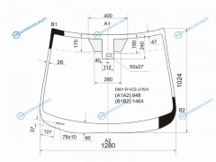 D651-R-VCS LFWX Стекло лобовое + дд MAZDA DEMIO 35D 07-14