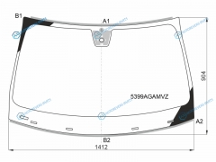 5399AGAMVZ Стекло лобовое + дд MERCEDES-BENZ A-CLASSCLA-CLASS W177C118 18-