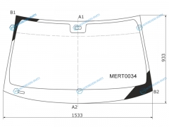 MERT0034 Стекло лобовое + дд MERCEDES-BENZ E-CLASS W211 45D 02-09