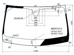 MERT0173 Стекло лобовое + дд MERCEDES-BENZ E-CLASS W213 16-