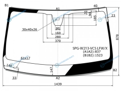 SPG-W213-VCS LFWX Стекло лобовое + дд MERCEDES-BENZ E-CLASS W213 16-