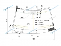 W230-VCS LFWWX Стекло лобовое + дд MERCEDES-BENZ SL-CLASS W230 01-11