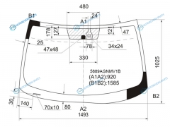 5689AGNMV1B Стекло лобовое + дд MITSUBISHI ASXRVR GAW 10-CITROEN C4 AIRCROSS 12-17 PEUGEOT 4008