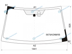 5679AGNM1B Стекло лобовое + дд MITSUBISHI L200 06-15 PAJEROMONTERO SPORT 08-15