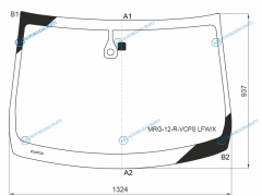 MRG-12-R-VCPS LFWX Стекло лобовое + дд MITSUBISHI MIRAGE 12-