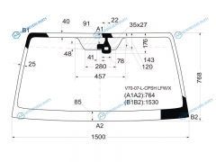 V70-07-L-CPS LFWX Стекло лобовое + дд MITSUBISHI PAJERO 35D 06-