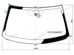 5701AGNMVZ Стекло лобовое + дд MITSUBISHI PAJERO SPORTL200 16-