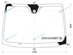 6041AGNMV1B Стекло лобовое + дд NISSAN NOTE 05-13