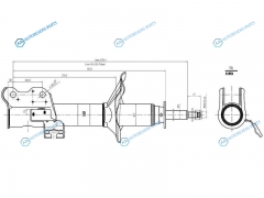 ST-54302-4H225 Стойка передняя NISSAN ADPRESEAPULSARSENTRASUNNYWINGROAD 90-96 RH