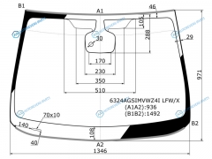 6324AGSIMVWZ4I LFWX Стекло лобовое + дд OPEL ASTRA J 12-