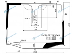 ZAFIRA-05-VCSY LFWX Стекло лобовое + дд OPEL ZAFIRA B 05-14