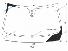 7309AGSMW Стекло лобовое + дд RENAULT ARKANA 19-20