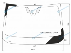 7306AGNMV1C LFWX Стекло лобовое + дд RENAULT DUSTER 21-