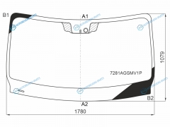 7281AGSMV1P Стекло лобовое + дд RENAULT MASTEROPEL MOVANO 10-