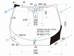 SCENIC-09-VSC LFWX Стекло лобовое + дд RENAULT SCENICGRAND SCENIC 09-16