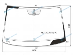 7821AGAMVZ1C Стекло лобовое + дд SKODA KAROQ 18-