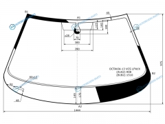 OCTAVIA-13 VCS LFWX Стекло лобовое + дд SKODA OCTAVIA 13-16