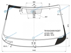 7816AGAMVWZ6T Стекло лобовое + дд SKODA OCTAVIA 17-20