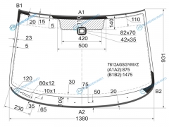 7812AGSGYMVZ Стекло лобовое + дд SKODA SUPERB II 45D 08-15