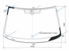 7813AGNMVWZ1T LFWX Стекло лобовое + дд SKODA YETI 15-