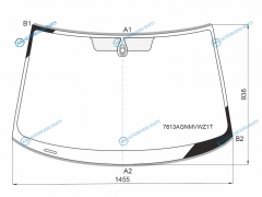 7813AGNMVWZ1T Стекло лобовое + дд SKODA YETI 15-
