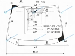 GGH20-R-CPS LFWX Стекло лобовое + дд TOYOTA ALPHARDVELLFIRE 08-15