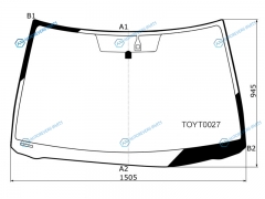 TOYT0027 Стекло лобовое + дд TOYOTA CAMRY 01-06