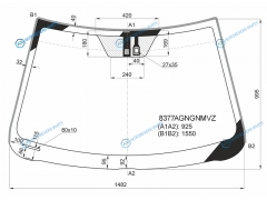8377AGNGNMVZ Стекло лобовое + дд TOYOTA CAMRY 06-11