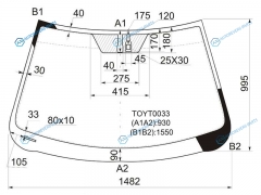 TOYT0033 Стекло лобовое + дд TOYOTA CAMRY 06-11